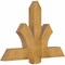 Ekena Millwork Redmond Rough Sawn Timber Gable Bracket, Western Red Cedar, 48"W x 32"H x 4"D x 6"F, 16/12 Pitch GBW048X32X0406RED00RWR - alternate 2